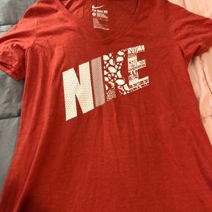 Nike red shirt size large